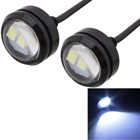 2 Stück 22,5 mm 1,5 W 150 LM weißes Licht 3 LED SMD 5630 Scheinwerfer Adlerauge Tagfahrlicht für Fahrzeuge