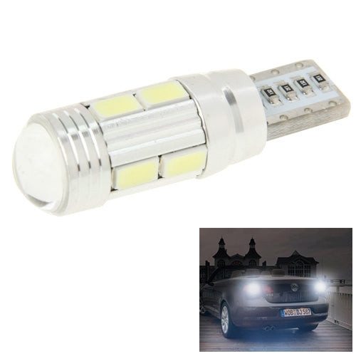T10 4W blanc 200LM 10 LED SMD 5730 ampoule de clignotant de feu de recul pour véhicules, DC 12V