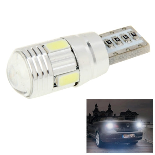 T10 2W blanc 130LM 6 LED SMD 5730 ampoule de clignotant de feu de recul pour véhicules, DC 12V