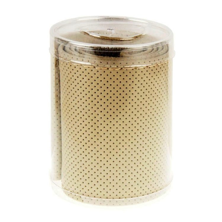 PU Leather Steering Wheel Cover With Needle and Thread, Size: 54x10.5cm (Beige) by buy2fix