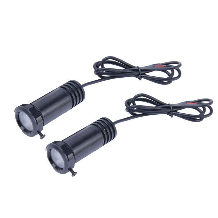 Car Door LED Laser Welcome Decorative Light, LED Laser for Land Rover Logo (Pair)(Black) - Door Lights by buy2fix | Online Shopping UK | buy2fix