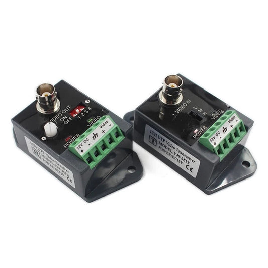 Active CCTV UTP Twisted Pair Video Balun Transmitter and Receiver by buy2fix