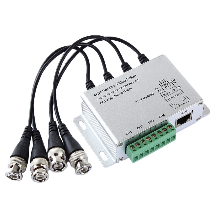 4 CH UTP Passive Video Balun , CCTV Via Twisted Pairs – buy2fix