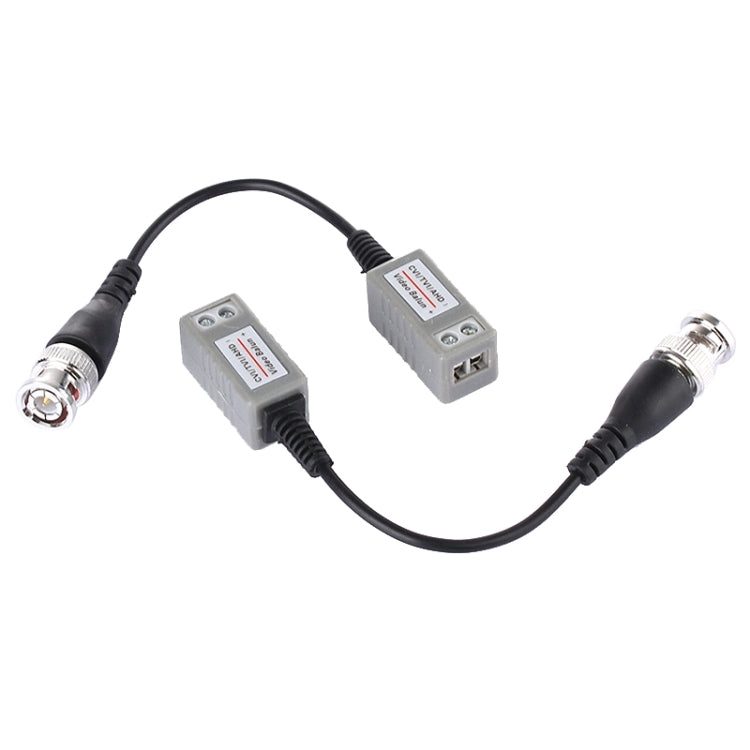 2 PCS HD 202P Coaxial CVI/TVI/AHD 1CH Passive Transceiver Video Balun - Security by buy2fix | Online Shopping UK | buy2fix