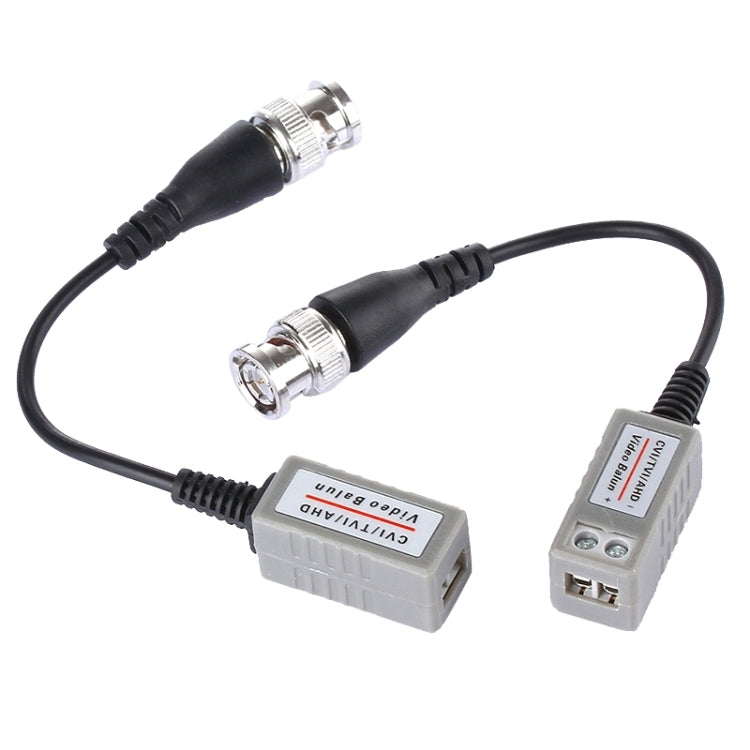 2 PCS HD 202P Coaxial CVI/TVI/AHD 1CH Passive Transceiver Video Balun - Security by buy2fix | Online Shopping UK | buy2fix