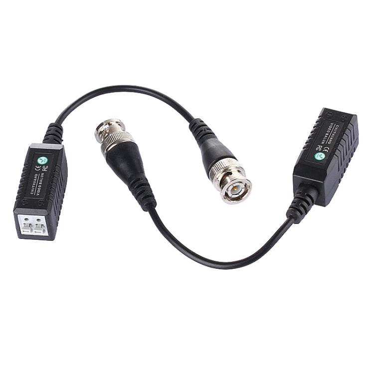 2 PCS HD 302B Coaxial CVI/TVI/AHD 1CH Passive Transceiver Video Balun - Security by buy2fix | Online Shopping UK | buy2fix