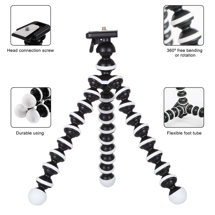 Flexible Grip Digital Camera Tripod Mount, Load: 2kgs(Black) - Camera Accessories by buy2fix | Online Shopping UK | buy2fix