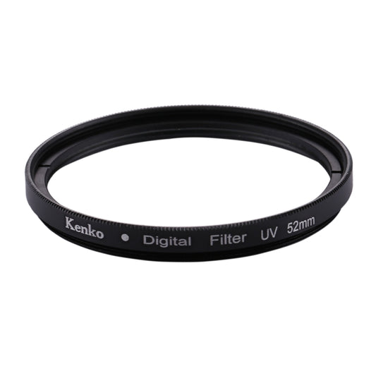 52mm Digital Camera Aluminum Alloy Frame Lens UV Filter(Black) by buy2fix