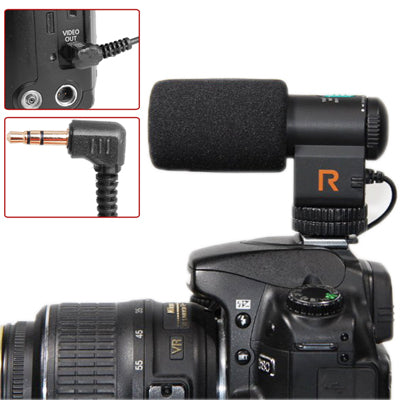 Mic-109 Directional Stereo Microphone with 90 / 120 Degrees Pickup Switching Mode for DSLR & DV Camcorder(Black) - Consumer Electronics by buy2fix | Online Shopping UK | buy2fix