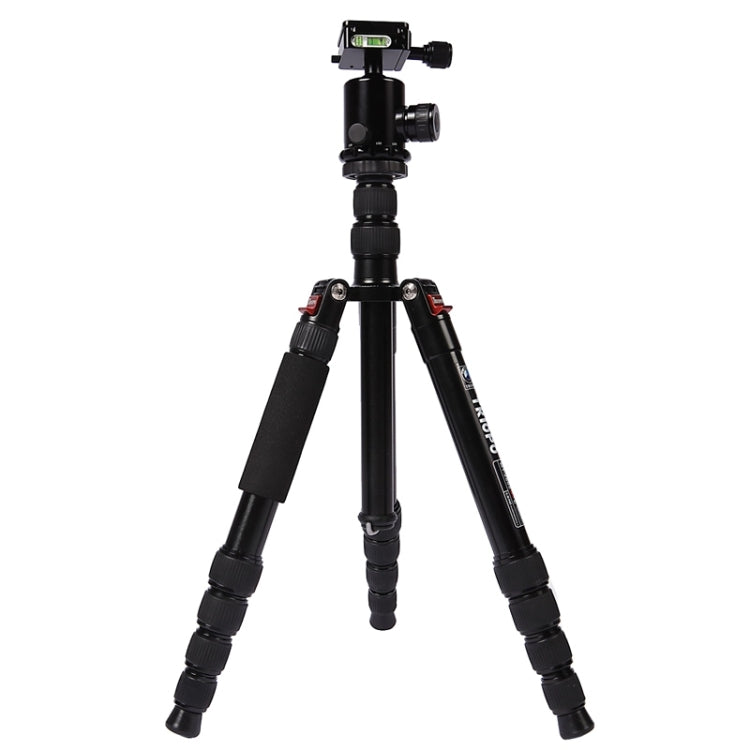 Triopo MT-2805C Adjustable Portable Aluminum Tripod with NB-2S Ball Head for Canon Nikon Sony DSLR Camera(Black) - Camera Accessories by TRIOPO | Online Shopping UK | buy2fix