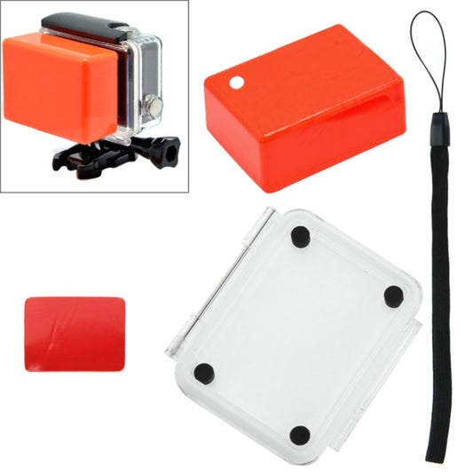 Floaty Sponge Waterproof Case Backdoor Cover with Adhesive Sticker + Lanyard for SJ4000 / SJ5000 / SJ6000 - DJI & GoPro Accessories by buy2fix | Online Shopping UK | buy2fix