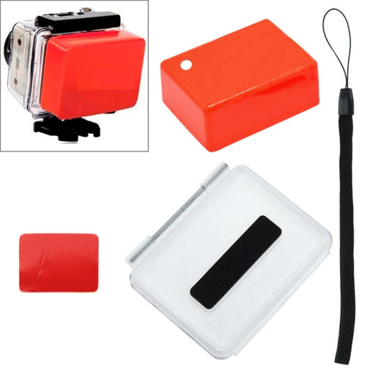 Floaty Sponge Waterproof Case Backdoor Cover with Adhesive Sticker + Lanyard for GoPro HERO4 /3+ - DJI & GoPro Accessories by buy2fix | Online Shopping UK | buy2fix