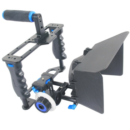 YELANGU YLG1103A-B Large Handle Video Camera Cage Stabilizer + Matte Box Kit for DSLR Camera / Video Camera - Camera Accessories by YELANGU | Online Shopping UK | buy2fix