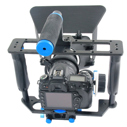 YELANGU YLG1103A-B Large Handle Video Camera Cage Stabilizer + Matte Box Kit for DSLR Camera / Video Camera - Camera Accessories by YELANGU | Online Shopping UK | buy2fix