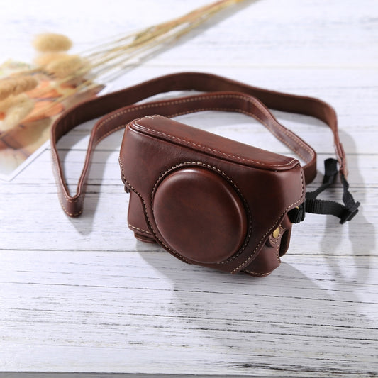 Retro Style PU Leather Camera Case Bag with Strap for Sony RX100 M3 / M4 / M5(Coffee) by buy2fix