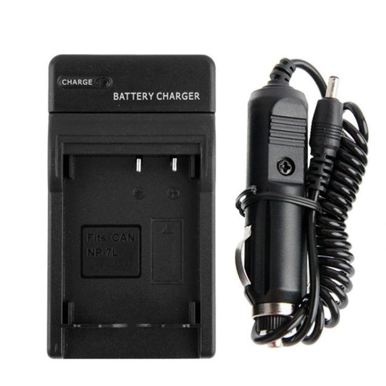 Digital Camera Battery Car Charger for Canon NP-7L(Black) - Camera Accessories by buy2fix | Online Shopping UK | buy2fix