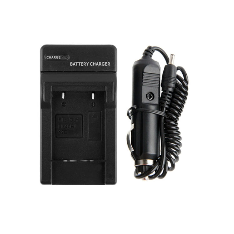 Digital Camera Battery Car Charger for Olympus u700 / u720sw / U800 (Li-40B / Li-42B)(Black) - Camera Accessories by buy2fix | Online Shopping UK | buy2fix