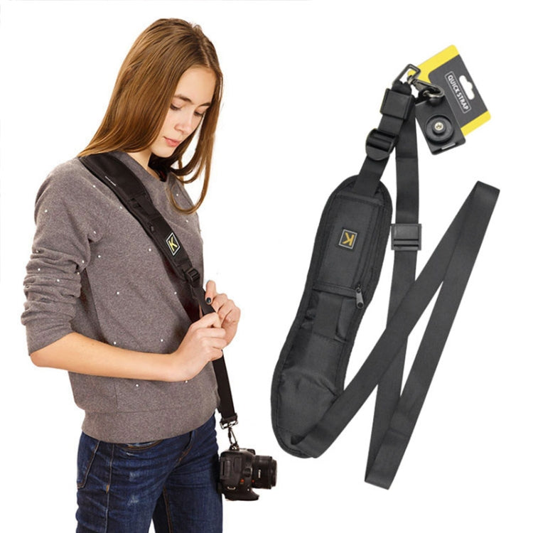 Safe & Fast Quick Rapid Camera Single Sling Strap(Black) - Camera Accessories by buy2fix | Online Shopping UK | buy2fix