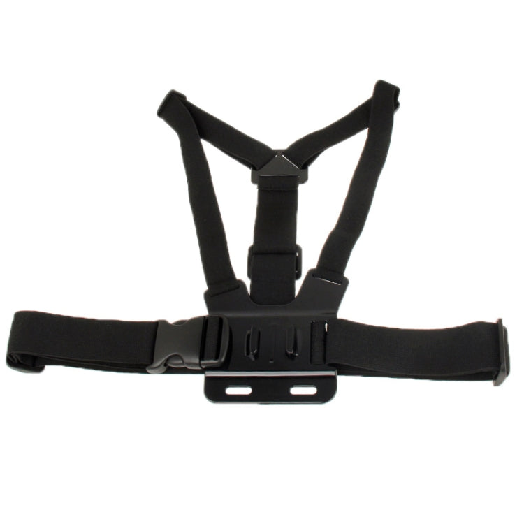 Extreme Sport Front Chest Elastic Belt Shoulder Strap Mount Holder forGoPro HERO10 Black / HERO9 Black / HERO8 Black / HERO7 /6 /5 /5 Session /4 Session /4 /3+ /3 /2 /1, Insta360 ONE R, DJI Osmo Action and Other Action Cameras(Black) - DJI & GoPro Accessories by buy2fix | Online Shopping UK | buy2fix