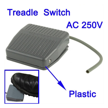 AC 250V 10A Textured Plastic Foot Treadle Switch (TFS-201)(Grey) - Security by buy2fix | Online Shopping UK | buy2fix