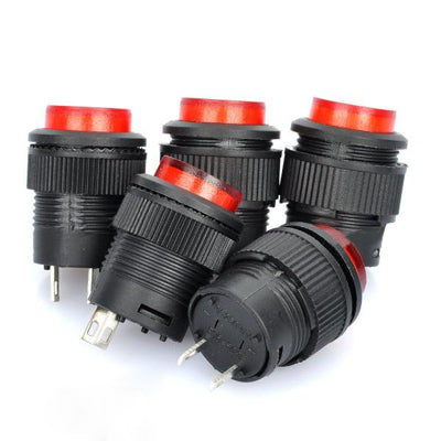 R16-503 Non-Locked 16mm 2-Pin Push Button Switch (5 Pcs in One Package, the Price is for 5 Pcs) by buy2fix