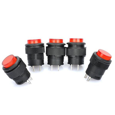 R16-503 Non-Locked 16mm 2-Pin Push Button Switch (5 Pcs in One Package, the Price is for 5 Pcs) by buy2fix