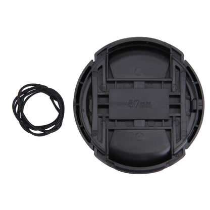 67mm Center Pinch Camera Lens Cap(Black) - Camera Accessories by buy2fix | Online Shopping UK | buy2fix