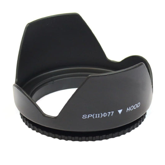 77mm Lens Hood for Cameras(Screw Mount)(Black) - Camera Accessories by buy2fix | Online Shopping UK | buy2fix