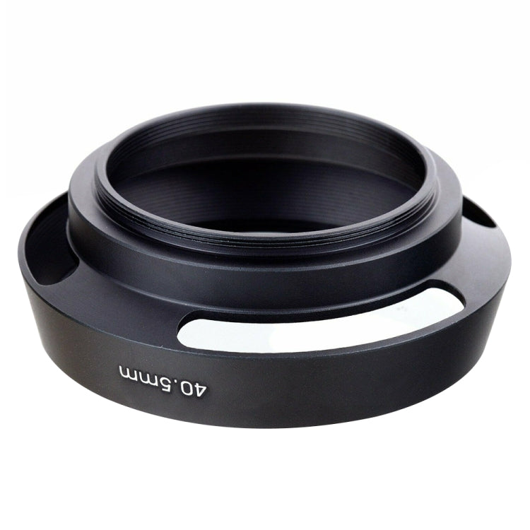 40.5mm Metal Vented Lens Hood for Leica(Black) - Camera Accessories by buy2fix | Online Shopping UK | buy2fix