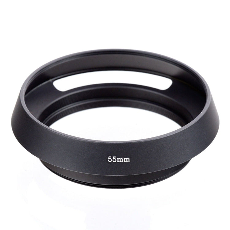 Metal Vented Lens Hood for All Leica Lens with 55mm Filter Thread(Black) - Camera Accessories by buy2fix | Online Shopping UK | buy2fix