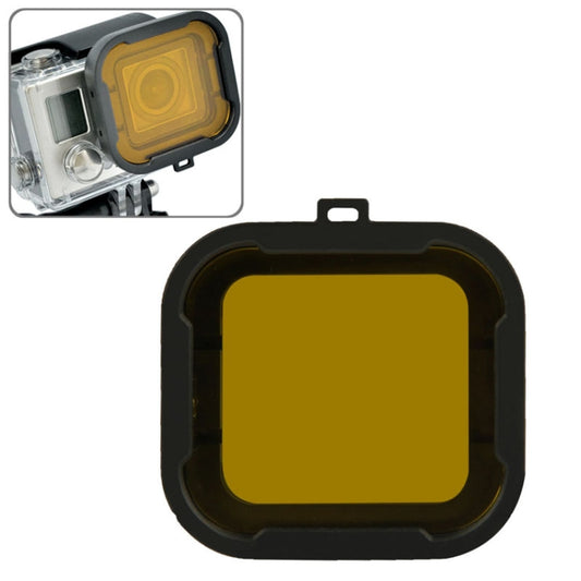 Polar Pro Aqua Cube Snap-on Dive Housing Filter for GoPro HERO4 /3+(Yellow) by buy2fix