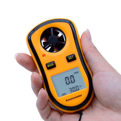 Digital Anemometer(Yellow) - Consumer Electronics by buy2fix | Online Shopping UK | buy2fix