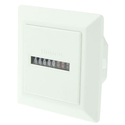 HM-1 AC Hour Meter, Time Setting Range: 0-99,999.99 Hours(White) by buy2fix