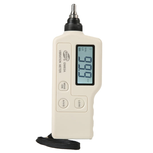 BENETECH GM63A Vibration Meter Digital Tester Vibrometer Analyzer Acceleration Velocity(White) by BENETECH
