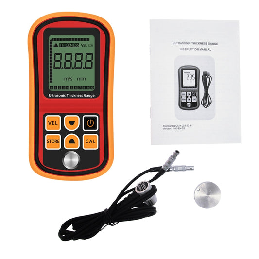 GM-100 Ultrasonic Thickness Meter Tester Gauge Velocity 1.2~225mm(Red) by buy2fix