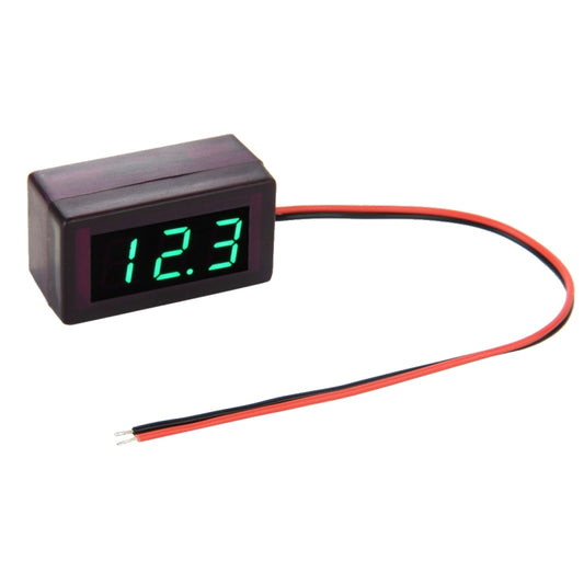 V42D 2 Wires Green Light Display Mini Digital Voltage Panel Meter, Measure Voltage: DC DC 1.7-25V by buy2fix