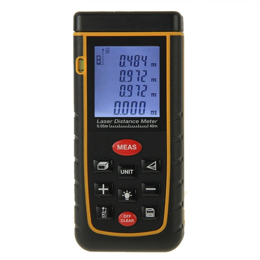RZ-A40 1.9 inch LCD 40m Hand-held Laser Distance Meter with Level Bubble by buy2fix