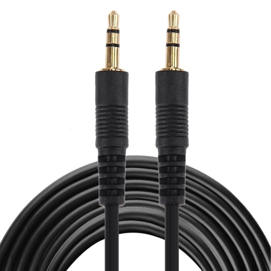 Aux Cable, 3.5mm Male Mini Plug Stereo Audio Cable, Length: 5m (Black + Gold Plated Connector) by buy2fix