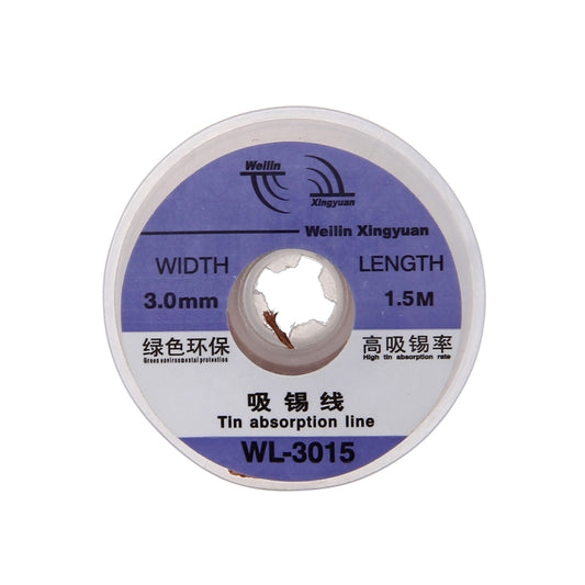 WL-3015 1.5m Soldering Tin Absorption Wire, Width: 3.0mm - Home & Garden by WLXY | Online Shopping UK | buy2fix