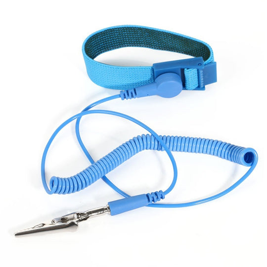 Outil de mise à la terre de décharge ESD de bracelet antistatique sans statique (bleu bébé)