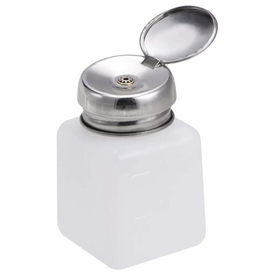 100ml Push Down Alcohol and Liquid Container Bottle(White)