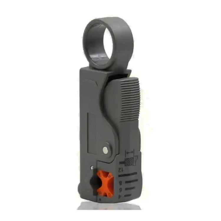 Rotary Coaxial Cable Wire Stripping Stripper Cutter Stripper for RG-59 / 6 / 58 Network Tool Computer Networking(Grey) - Lan Cable and Tools by buy2fix | Online Shopping UK | buy2fix