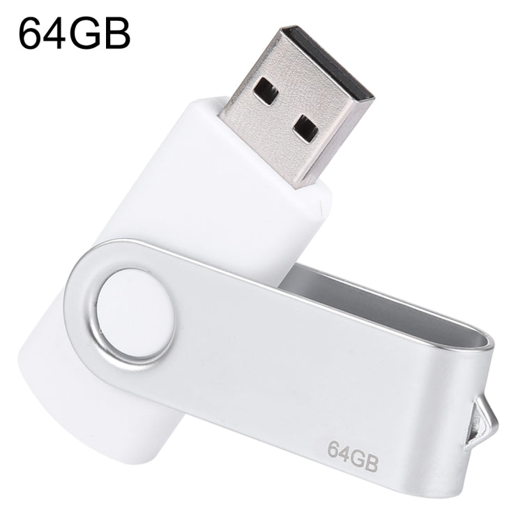 64GB Twister USB 2.0 Flash Disk(White) - USB Flash Drives by buy2fix | Online Shopping UK | buy2fix