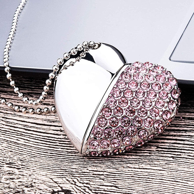 Heart Shaped Diamond Jewelry USB Flash Disk, Special for Valentines Day Gifts (8GB) by buy2fix