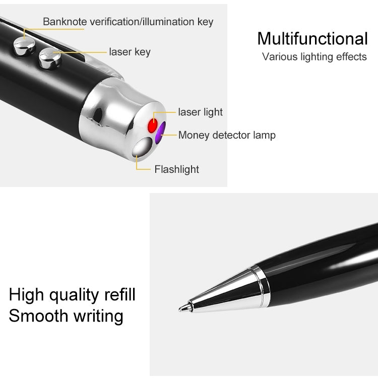 3 in 1 Laser Pen Style USB Flash Disk, Black (4GB) by buy2fix