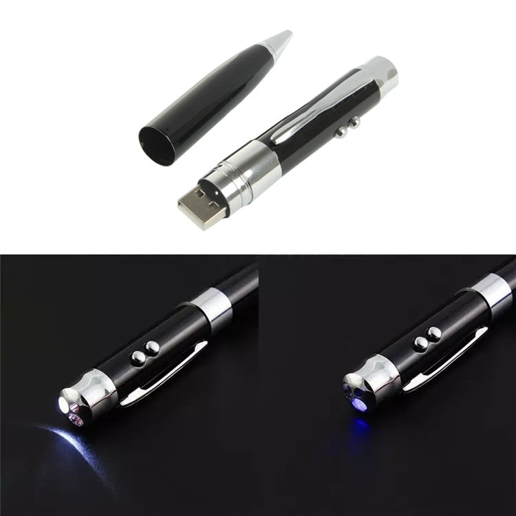 3 in 1 Laser Pen Style USB Flash Disk, Black (4GB) by buy2fix