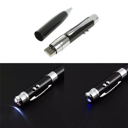 3 in 1 Laser Pen Style USB Flash Disk, Black (16GB) by buy2fix