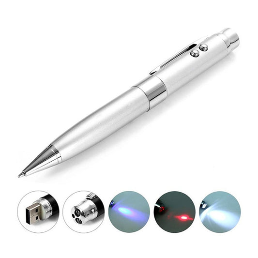 3 in 1 Laser Pen Style USB Flash Disk, Silver (8GB) by buy2fix