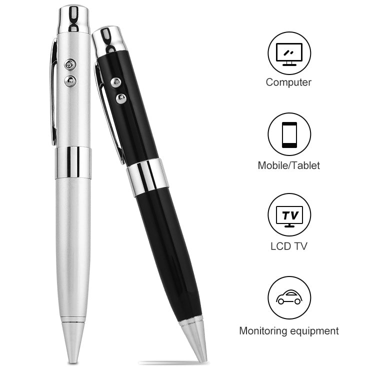 3 in 1 Laser Pen Style USB Flash Disk, Silver (16GB)(Silver) - Computer & Networking by buy2fix | Online Shopping UK | buy2fix