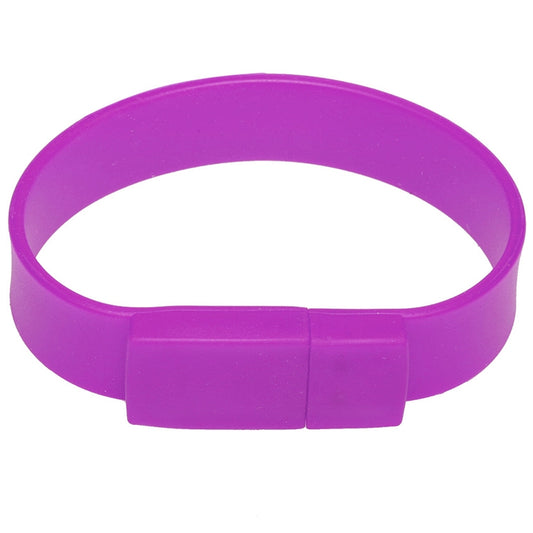 16GB Silicon Bracelets USB 2.0 Flash Disk(Purple) by buy2fix